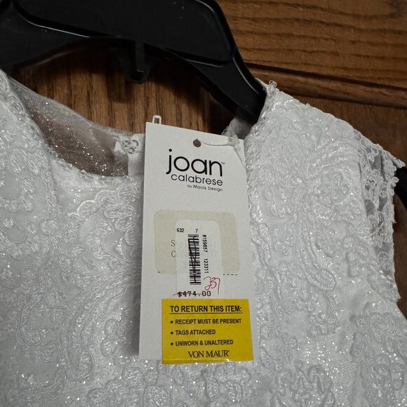 First Communion / Jr. Bridesmaid -Joan Calabrese Tulle Dress - Size 7 - … - Picture 6 of 15